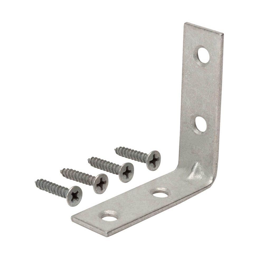 Hardware Timber Connectors Galvanized Steel Corner Brackets Weighing 36.4g