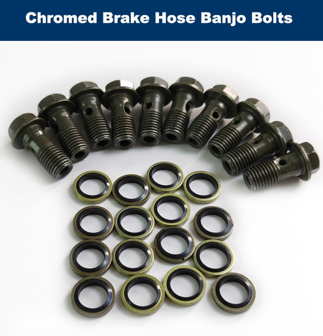 Corrosion Resistant Steel Banjo Fittings M10*1 M10*1.25 With Copper Washers