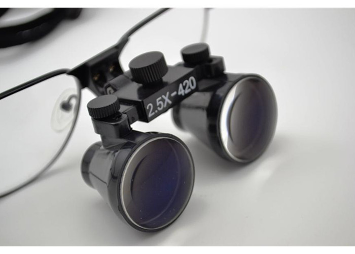 Dental 2.5X Surgical Binocular Medical Magnification Loupes with led light