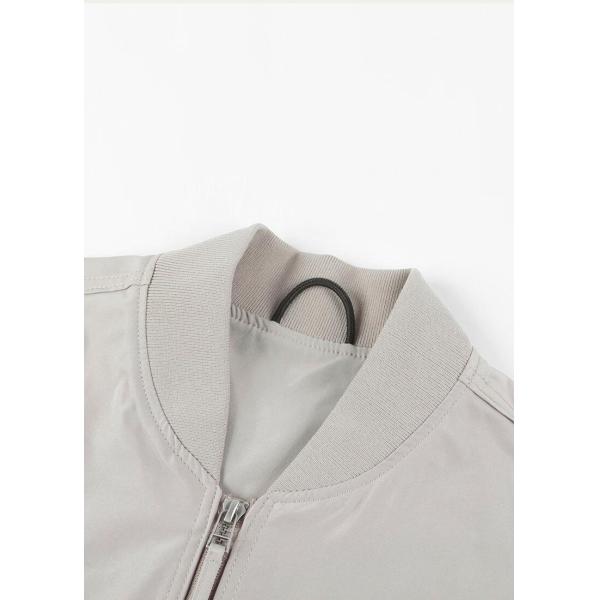 Solid Color Smart Casual Flight Coat Men&prime;s Bomber Jacket