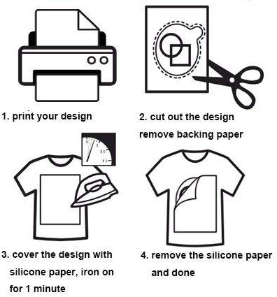 A4 200gsm Laser Heat Transfer Paper For Cotton Fabric