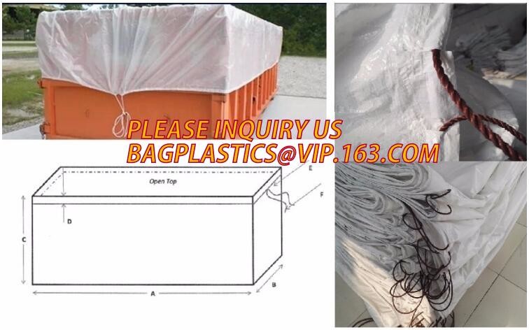 Extra Lagrge Woven Drawstring Dumpster Container 20 Yard Drawstring Black Dumpster Container Liners For Bagplastics