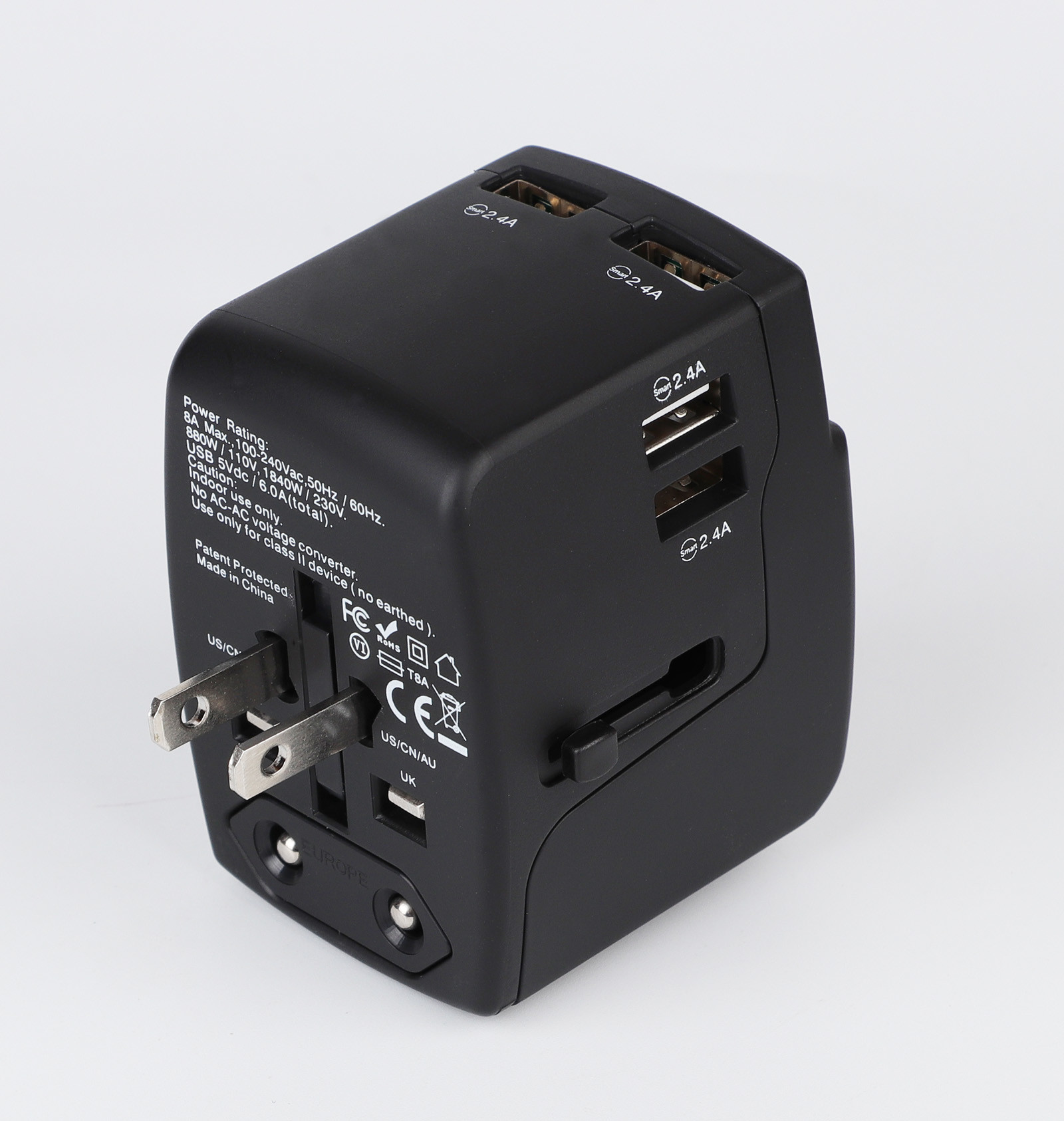 Conversion Plug 6 USB Ports Fast Charging Wall Adaptor