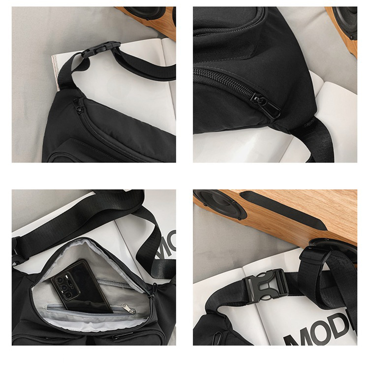 Sympathy Casual Sport Shoulder Chest Bag Waterproof Nylon Men Women Waist Bag