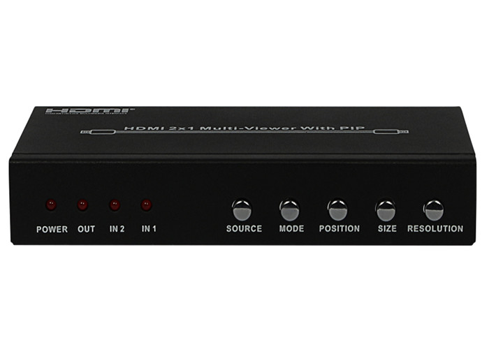 DC 5V 1A PIP HDMI 2x1 MultiViewer Female Type Input Output Ports
