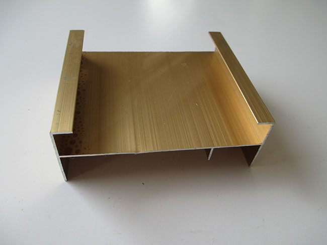 Gold Anodized Kitchen Aluminum Extrusion Profiles For All Aluminum Furnitures