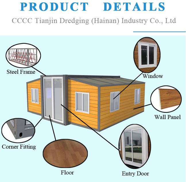 Modern Expandable Container Cabin Small Quick Build Prefab Houses