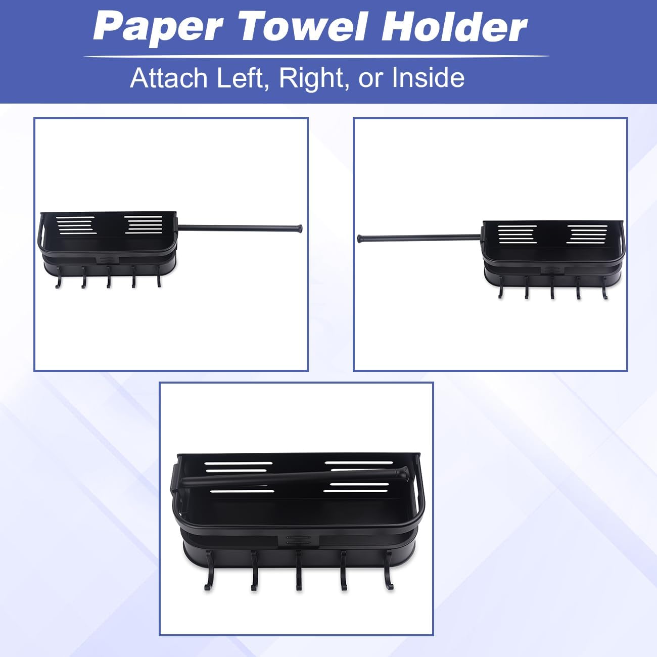 Integrated Hooks Griddle Grill Caddy for Blackstone Grills BBQ Tool Accessory Organizer