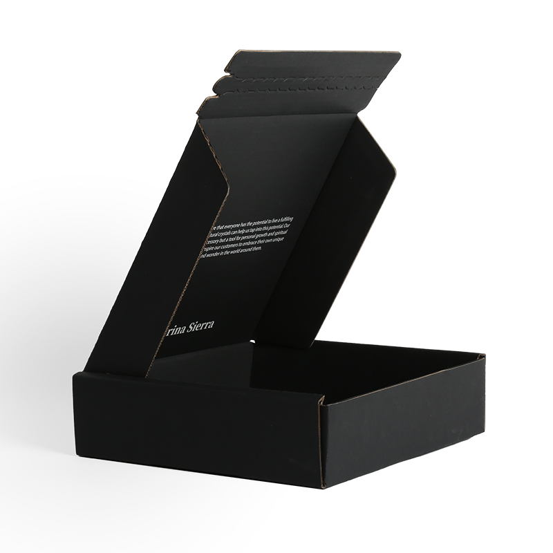 Luxury Cardboard Boxes Black Corrugated Shipping Boxes Packing For Small Business