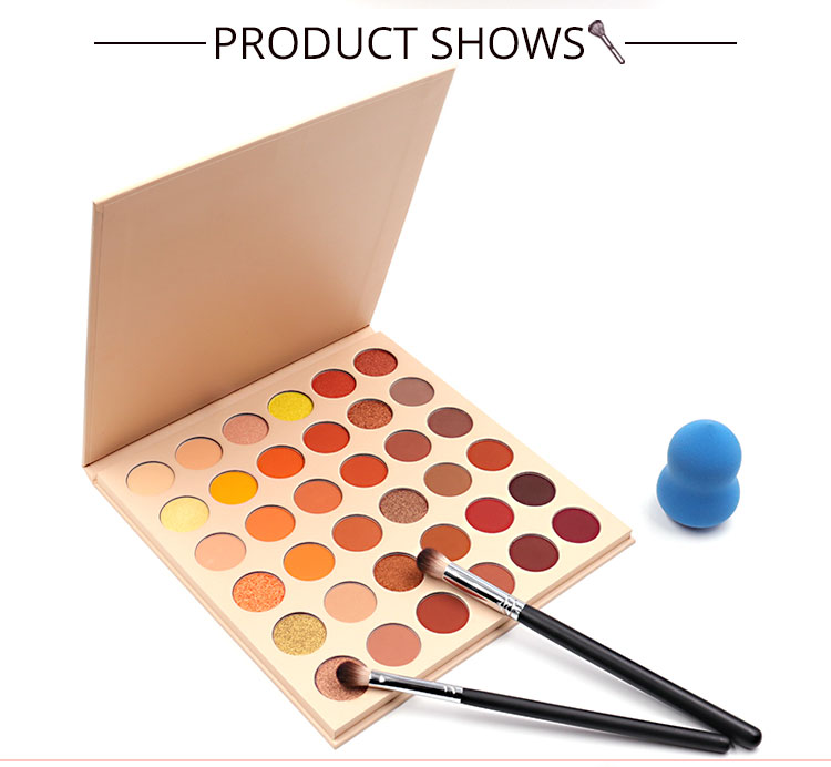 Latest 36 colors eye shadow vegan makeup private label eyeshadow palette