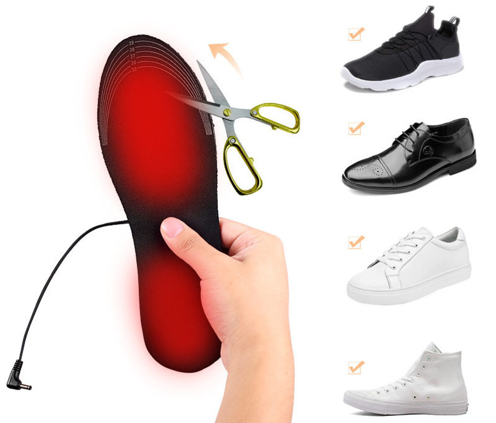 ODM Remote Control Heated Insoles , OEM Electric Waterproof Heated Insoles