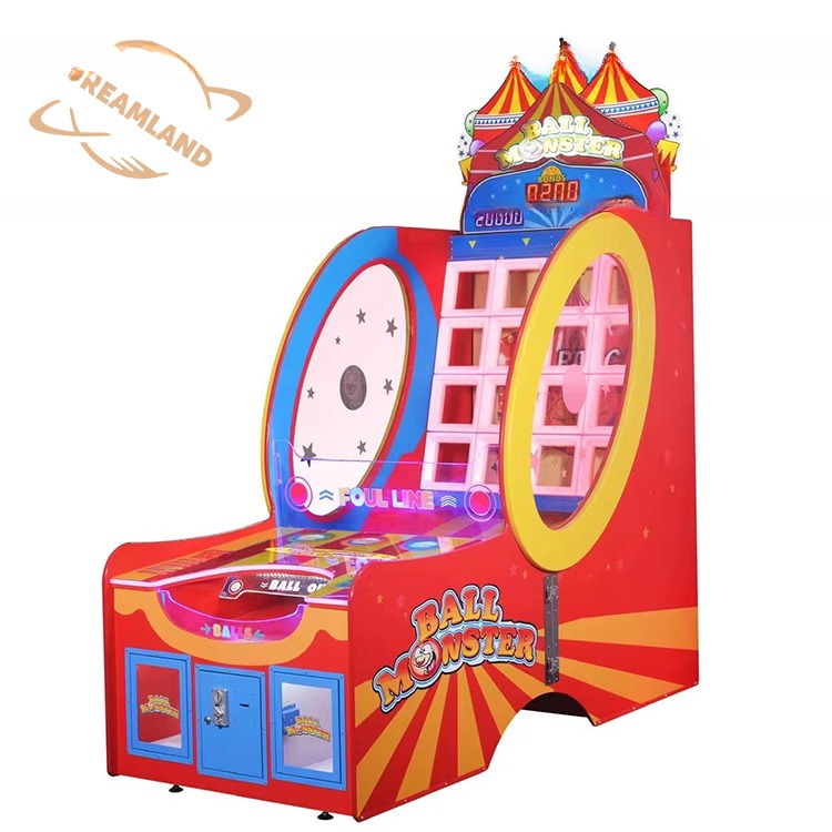 Fun Ticket Redemption Game Machine Coin Operated Ball Monster Game