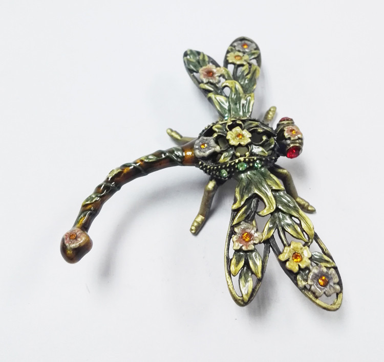 Fashion Dragonfly Metal Jewelry Box Dragonfly trinket box