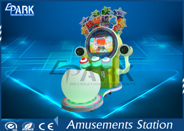Hardware And Acrylic Arcade Dance Machine / Patting Keys Game Coin Operated Music Machine