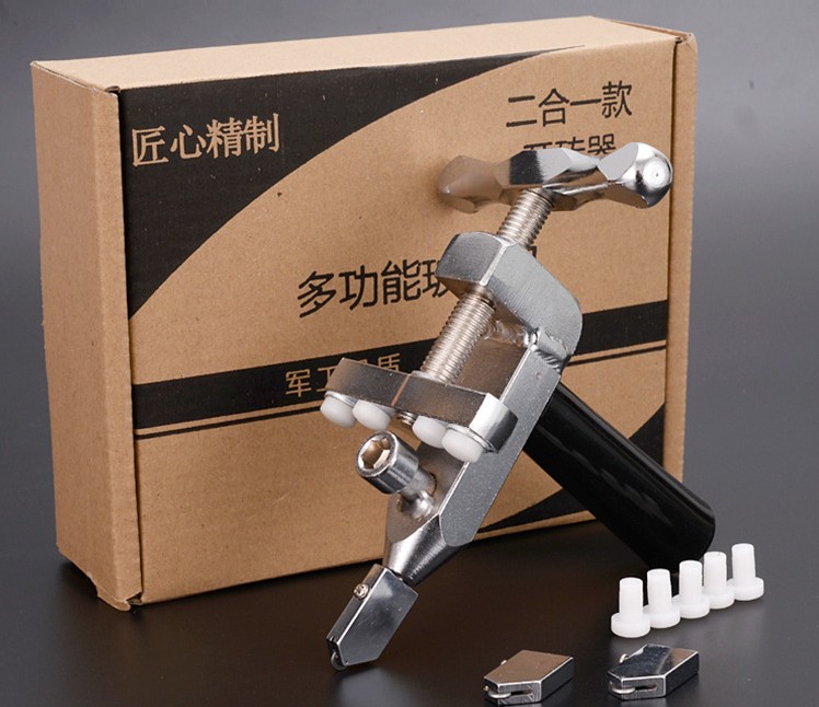 Glass Cutter Set Multi-Functional Glass Cutter Ceramic Tile Opener Manual Tile Mirrors Cutter Cutting Tool