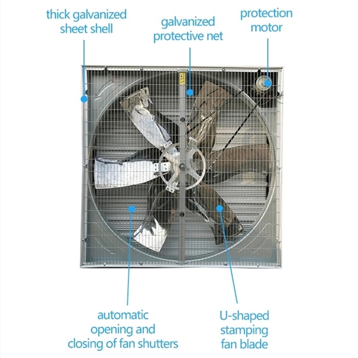 Exhaust Fan Factory Cow Frp Poultry Ventilation System