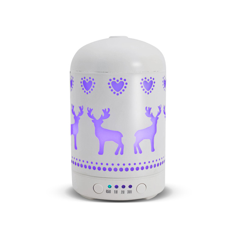 Home office Aromatherapy Essential Oil Diffuser 100ml Metal Art Ultrasonic Aroma Humidifier