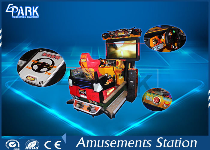 Funny 3D Dynamic Car Arcade Racing Game Machine For Amusement Park