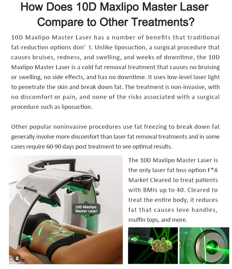Vertical 10d Rotating Maxlipo Cold Laser Machine Loss Weight Knee Arthritis Treatment