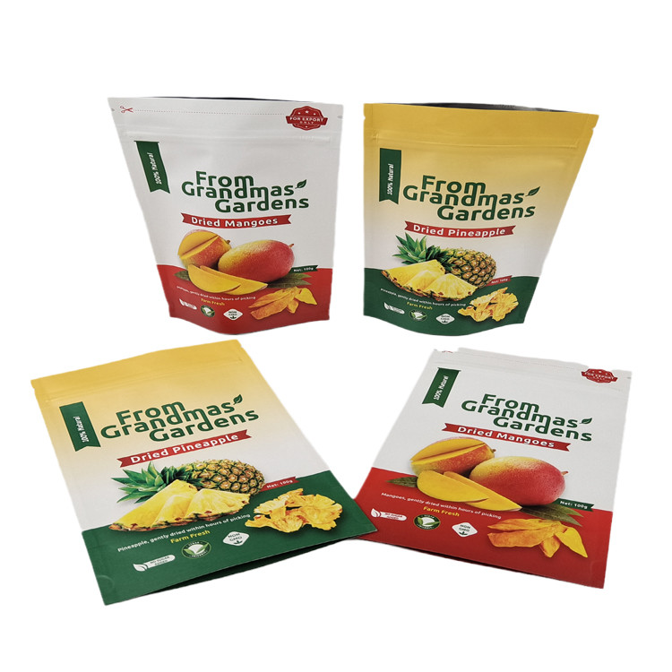 Customized Logo Kraft Paper Stand Up Pouch Food Grade Biodegradable Smell Proof Bags with Logo