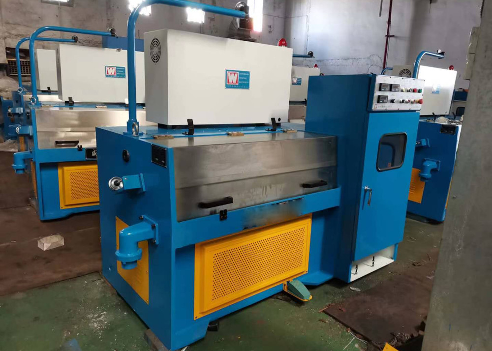 24 Pass Copper Wire Drawing Machine From 1.2mm To 0.2mm