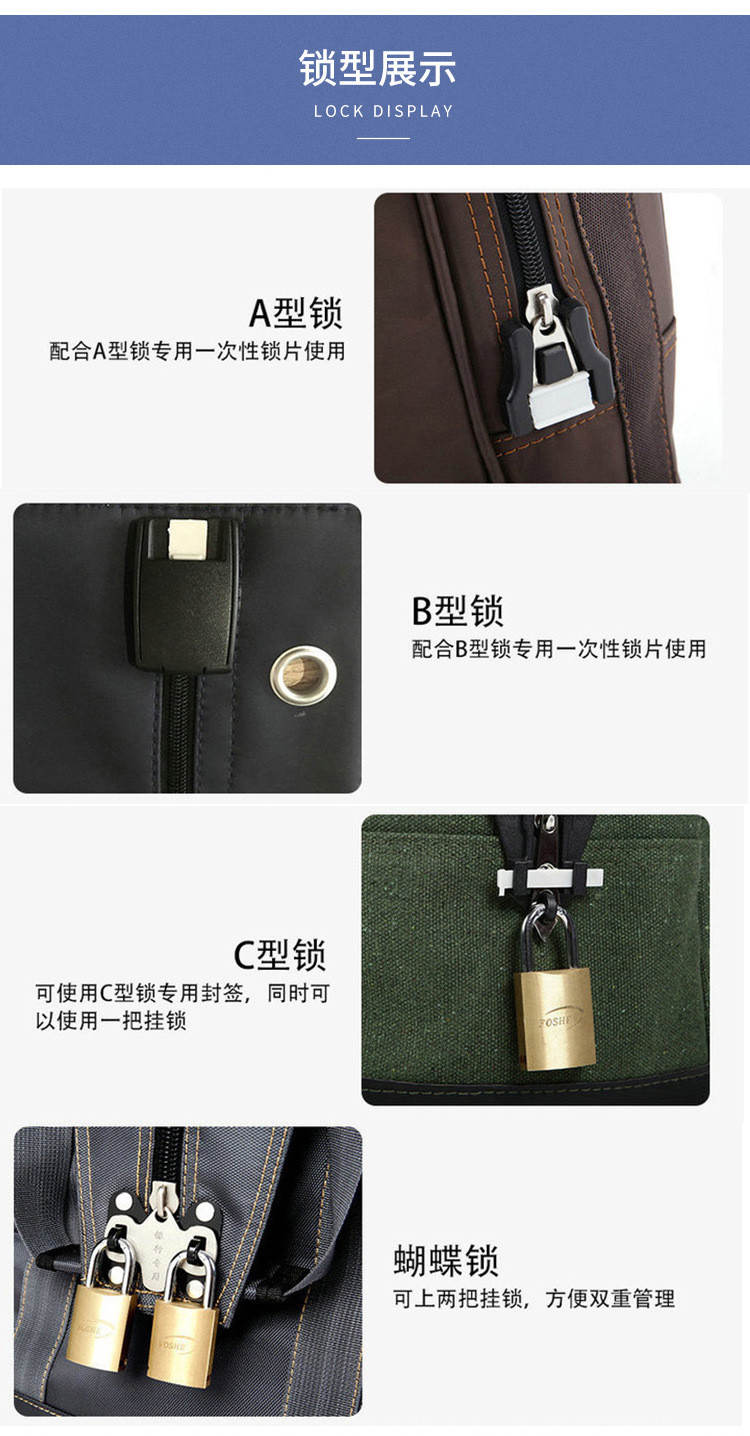 The new Oxford Cloth Bank wallet is waterproof and wear-resistant and can be customized