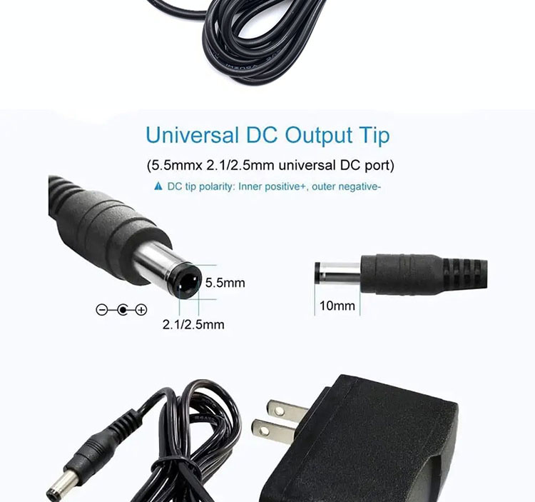 US EU UK AU AC Plug 12v 500mA 1A 2A DC Charger Power Adapter for Battery LED