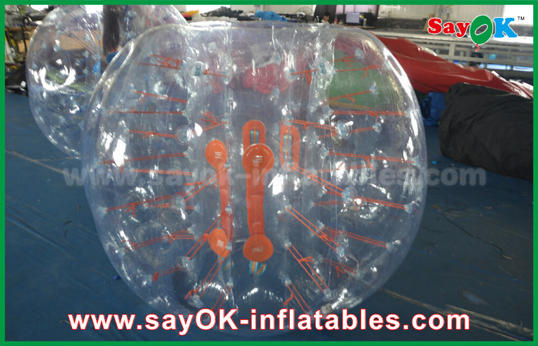 Wrecking Ball Inflatable Game Adult 1.5m DIA Inflatable Zorb Ball , Transparent Human Bubble Soccer TPU / PVC