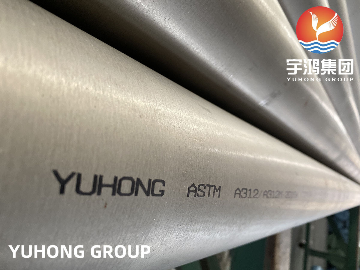 ASTM A312 TP304H Stainless Steel Seamless Pipe Cold Rolled High Temperature Application