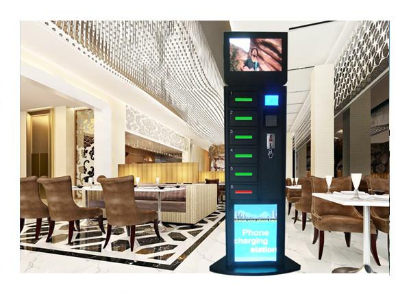 Remote Advertising Handphone Charging Station , Wireless Phone Charging Station