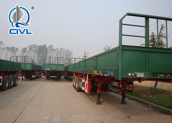 new sidewall cargo semi trailer 3Axles 50T 6mm Thickness Semi Lorry Container Trailers Can Option ABS