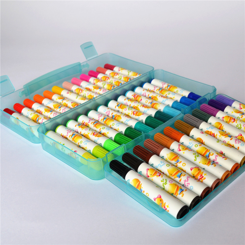 36 Colors Non-toxic Art Marker Set for Kids Watercolor Creative Stationery Supplies