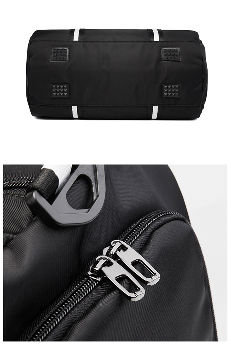 29L Sports Gym Bag Oxford Waterproof Travel Bags With Shoe Pocket