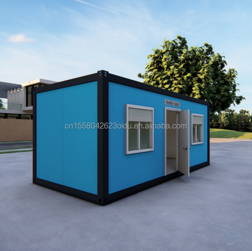 Affordable 20ft/40ft Wall 50/75/100mm Wave Sandwich Panel Prefabricated Container Room for Modern Family Residence
