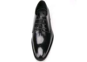 Buy cheap Italian Mens Leather Dress Shoes Black Lace Dress Shoes For Business Office product