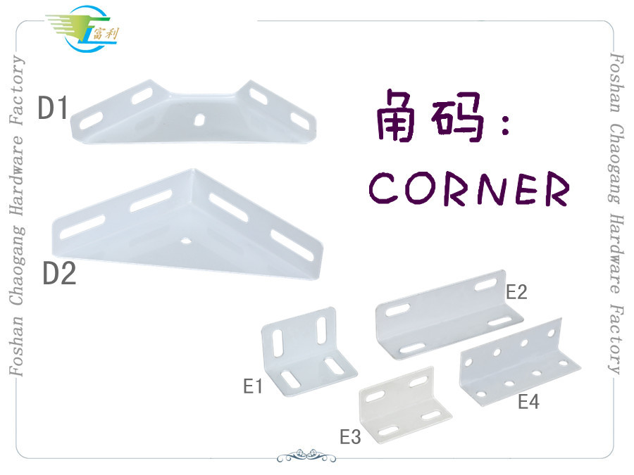 Angle Iron Bed Frame Accessories Metal Triangle Corner With Epoxy Powder Coated