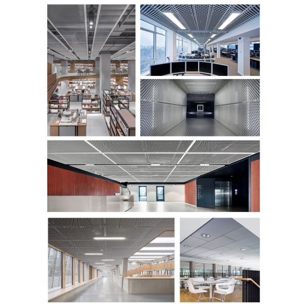 Customized Perforation Suspended Metal Mesh Ceiling Featuring Easy To Clean And Maintain Exterior Wall Panel Suitable For Office And Retail Spaces