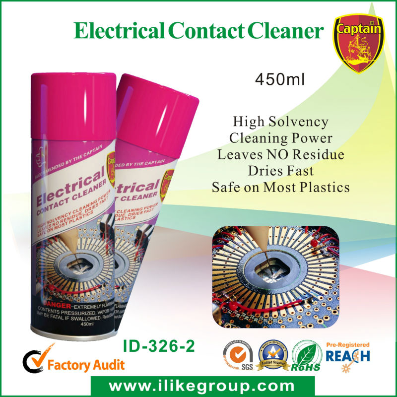 Multi Purpose Captain Electrical Contact Cleaner Spray Fast Drying For Maintenance