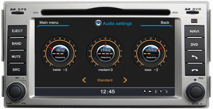 Ouchuangbo Audio Video DVD Player Hyundai Santa Fe 2008-2011 GPS FM/AM RDS S100 platform
