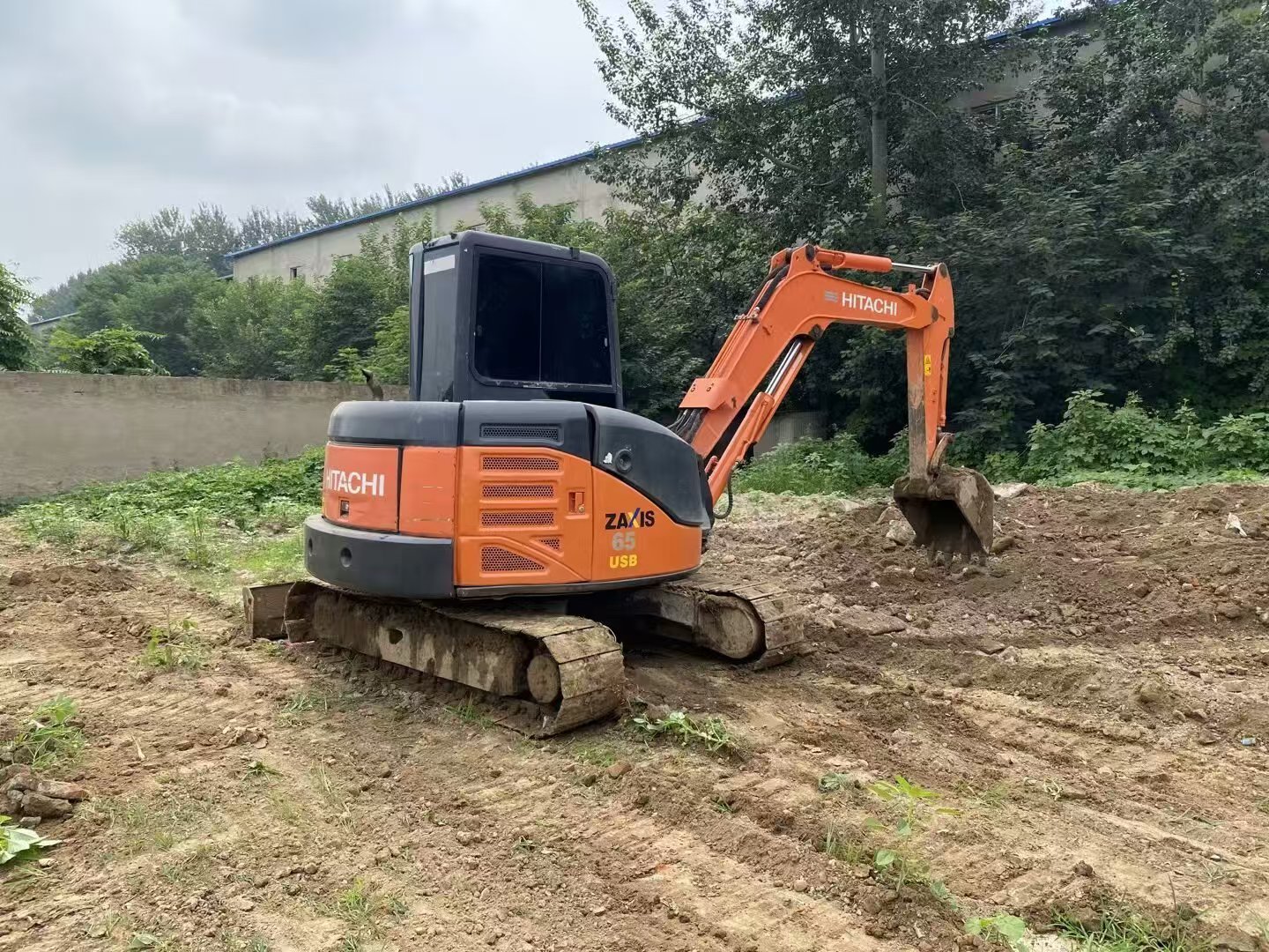 Second-Hand Hitachi ZX65USB Excavator For Export Used Mini Excavator With Excellent Condition