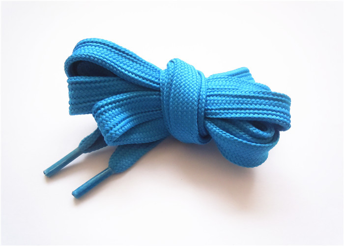 Custom Print Nylon Polyester Flat Shoe Laces With Plastic Tip