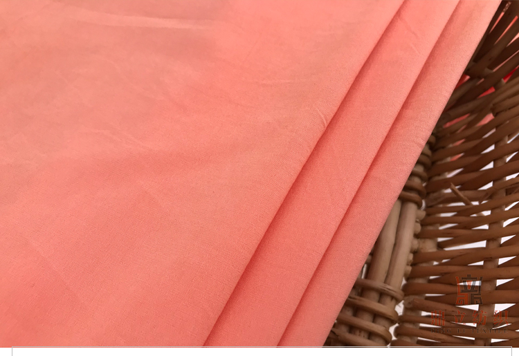 Pure 30s Plain Cotton Nylon Spandex Fabric 130gsm Stretch Woven Fabric For Pants