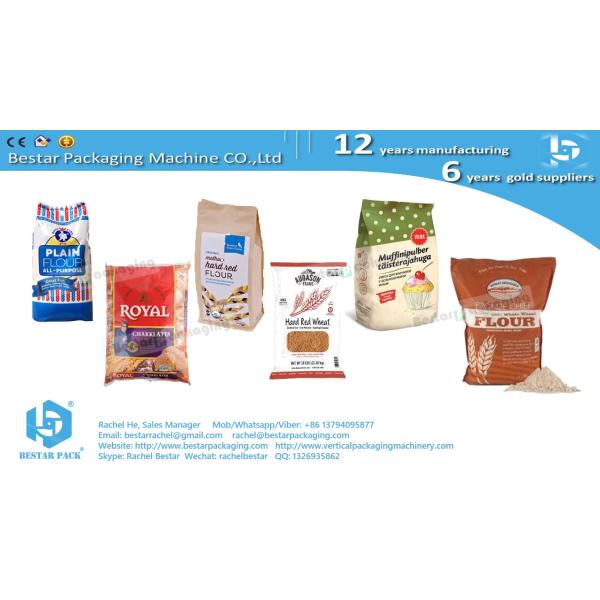 Wheat flour pouch automatic packing machine with auger screw dosing system BSTV-650DZ