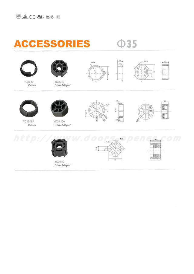 AC 220V 10N.M 15RPM Tubular Motor Roller Shutter