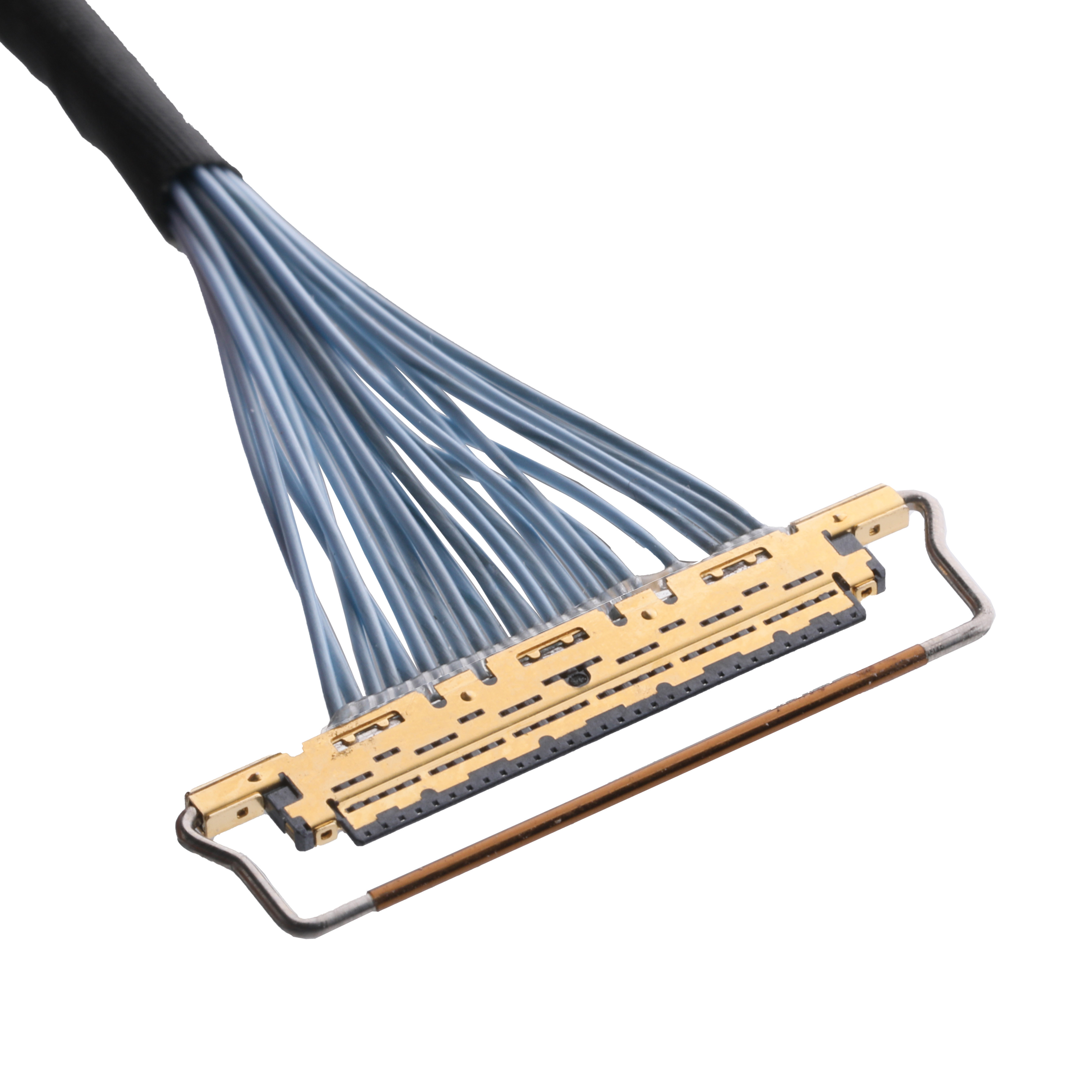 Extra Fine Micro Coaxial Cable , KEL SSL20-40SB TO SSL20-40SB 20 Pin Lvds Cable