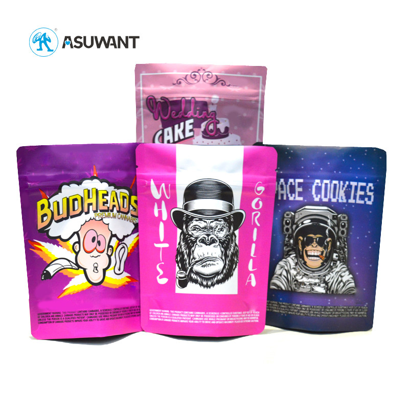 Moisture Proof Zip Lock Mylar Bags 120 Mic Thickness For Snack Packaging