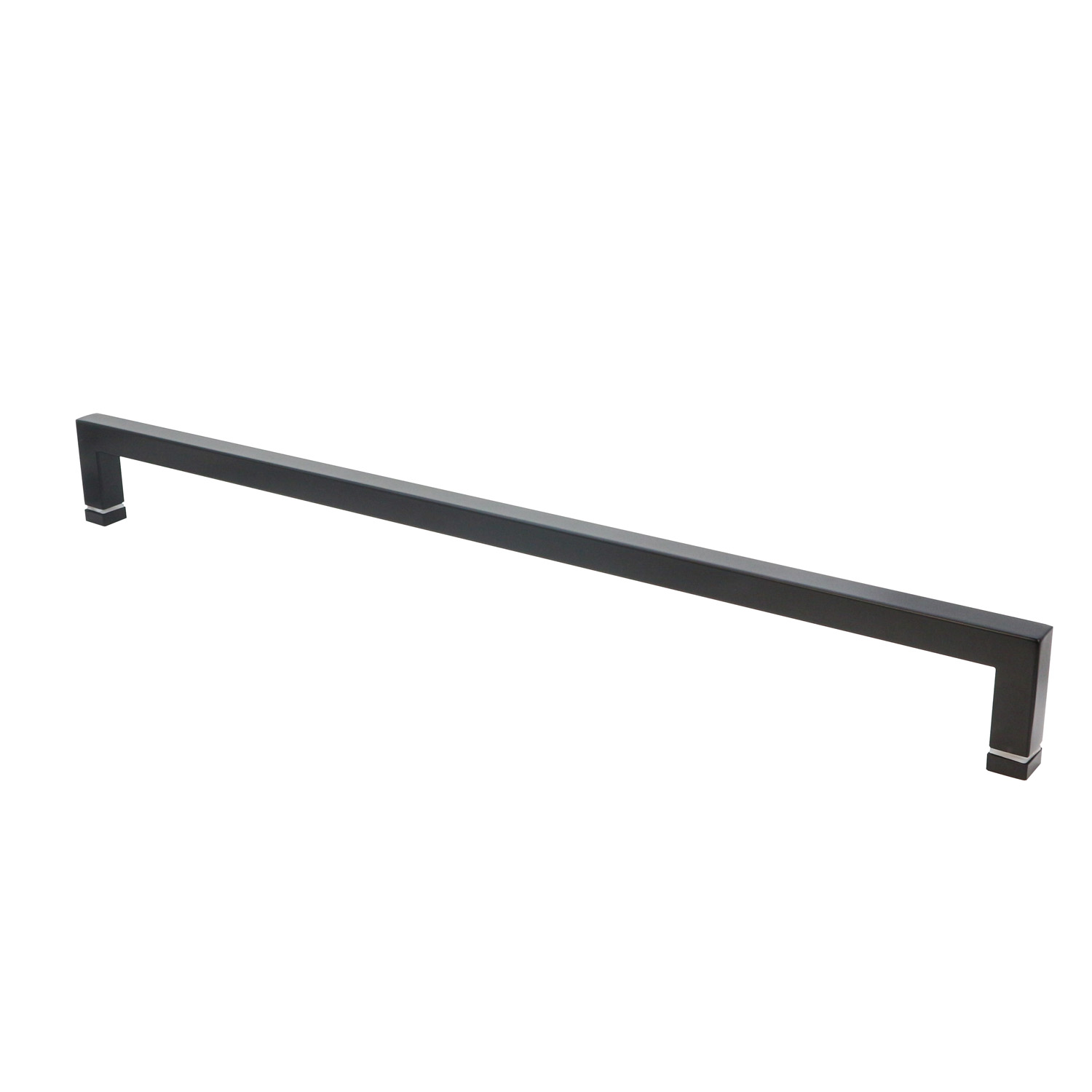 200*200*19*1.0mm Long Black Finish Hotel Glass Sliding Door Single Sided Shower Handle