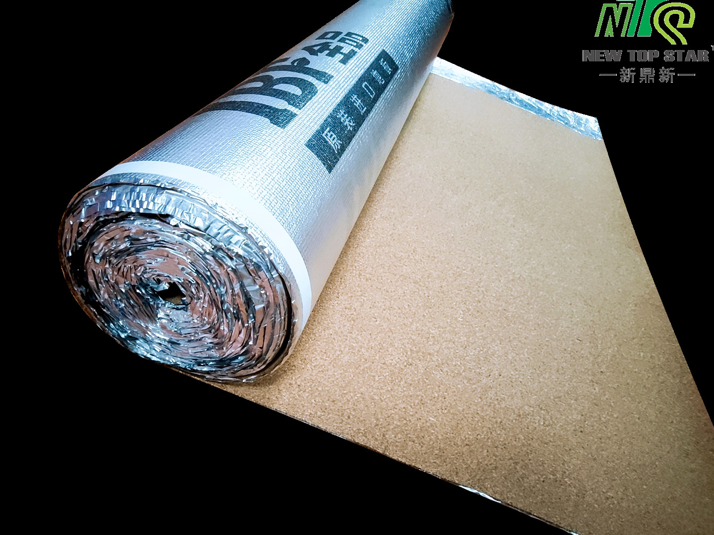 200KGS/CBM Natural Cork Roll Eco Cork Foam Underlayment With Vapor Barrier