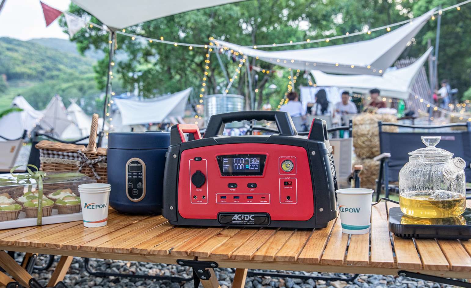 270400mAh Outdoor Portable Power Station 1000W Camping Lithium Battery Pack