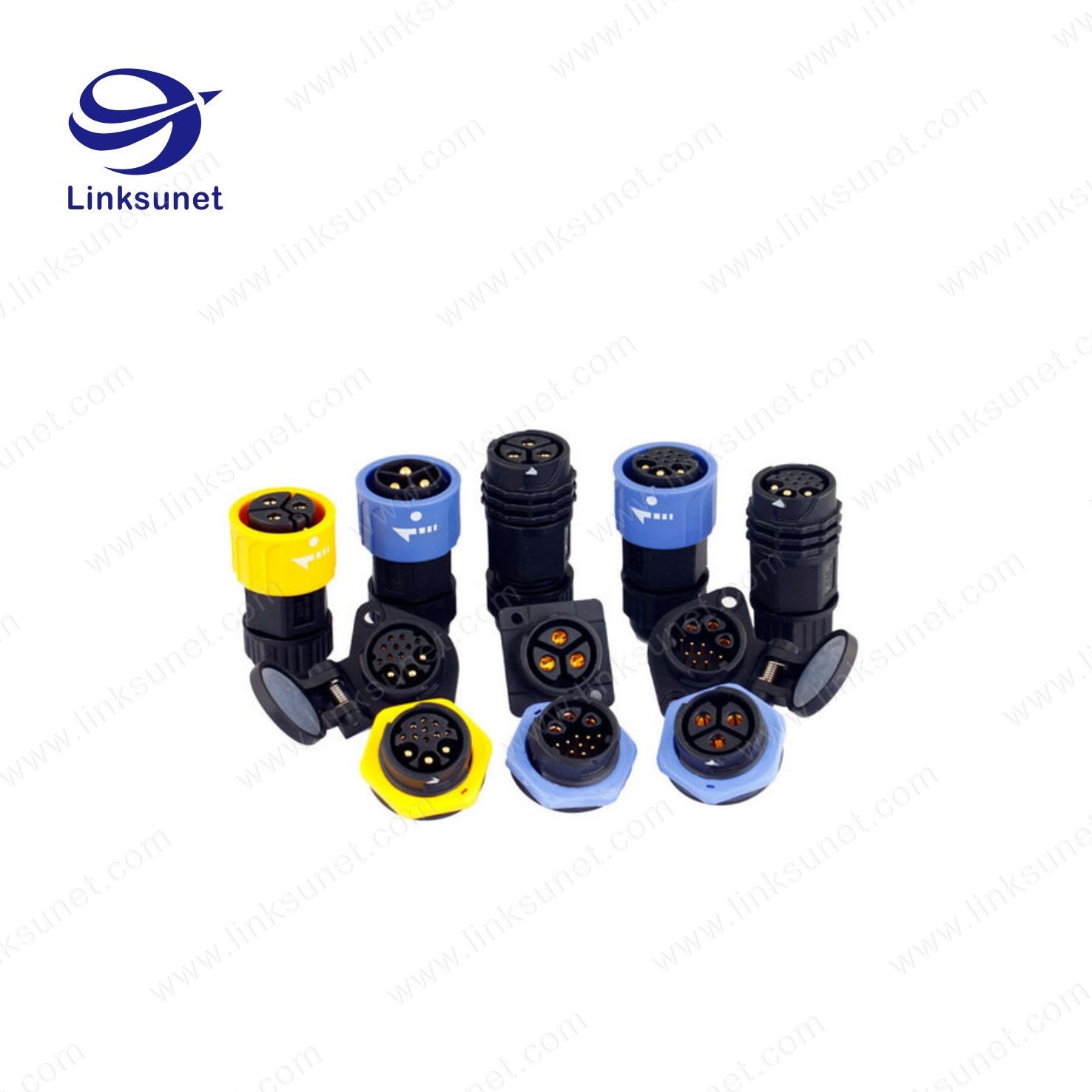 Multicore PA6 bk Connector Wire Harness Ip67 Waterproof With Usb 2.0 Type A Panel